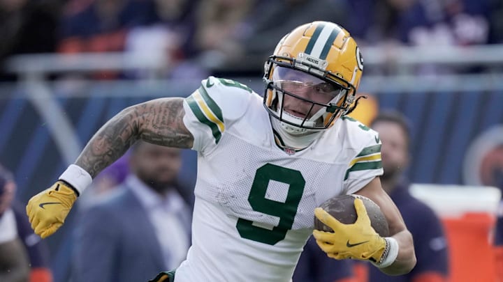Green Bay Packers wide receiver Christian Watson will miss the start of the season with a torn ACL.