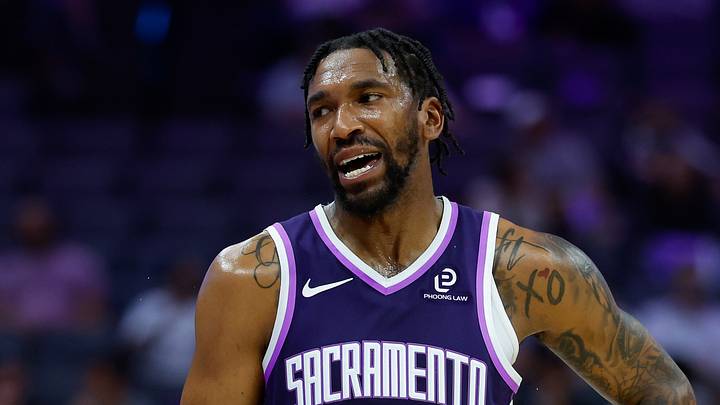 Mar 19, 2026; Sacramento, California, USA; Sacramento Kings guard Malik Monk (0) talks with referee Justin van Duyne (64) during the second quarter against the Philadelphia 76ers at Golden 1 Center. Mandatory Credit: Sergio Estrada-Imagn Images Mar 19, 2026; Sacramento, California, USA; Sacramento Kings guard Malik Monk (0) talks with referee Justin van Duyne (64) during the second quarter against the Philadelphia 76ers at Golden 1 Center. Mandatory Credit: Sergio Estrada-Imagn Images