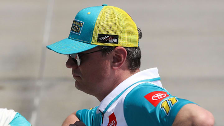 Apr 28, 2024; Dover, Delaware, USA; Chris Gabehart on pit road prior to the Wurth 400 at Dover Motor Speedway.