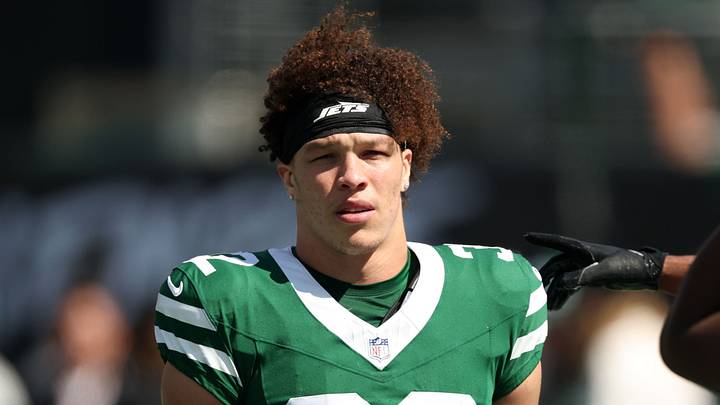 New York Jets running back Isaiah Davis New York Jets running back Isaiah Davis
