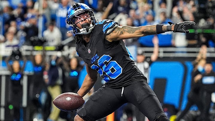 Detroit Lions running back Jahmyr Gibbs.