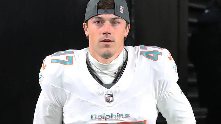 Miami Dolphins placekicker Riley Patterson Miami Dolphins placekicker Riley Patterson