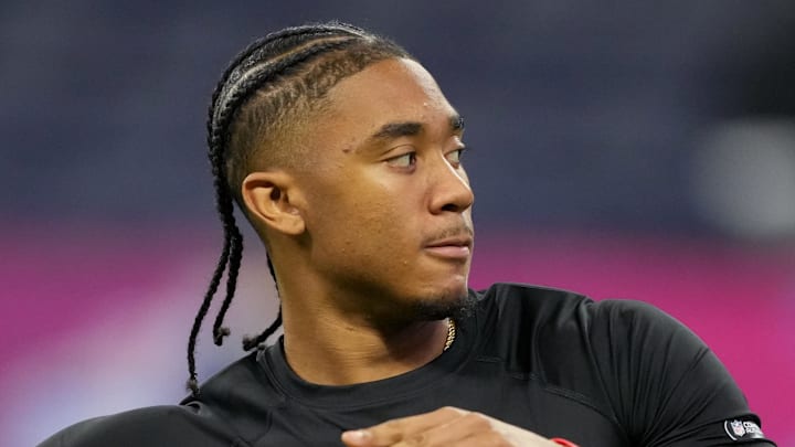 Arkansas quarterback Taylen Green