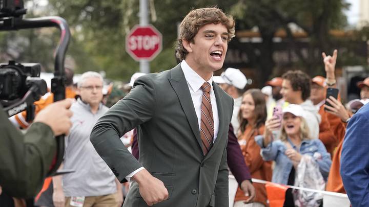 Nov 1, 2025; Austin, Texas, USA; Texas Longhorns quarterback Arch Manning