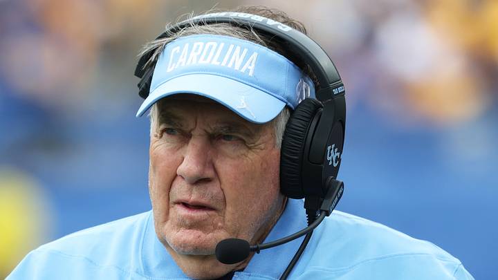Oct 10, 2026; Pittsburgh, Pennsylvania, USA; North Carolina Tar Heels head coach Bill Belichick looks on from the sidelines against the Pittsburgh Panthers during the third quarter at Acrisure Stadium. Mandatory Credit: Charles LeClaire-Imagn Images Oct 10, 2026; Pittsburgh, Pennsylvania, USA; North Carolina Tar Heels head coach Bill Belichick looks on from the sidelines against the Pittsburgh Panthers during the third quarter at Acrisure Stadium. Mandatory Credit: Charles LeClaire-Imagn Images