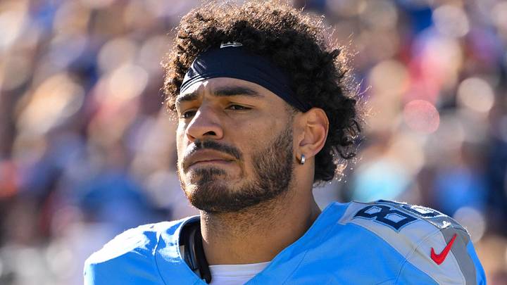 Dec 21, 2025; Nashville, Tennessee, USA;  Tennessee Titans L'Jarius Sneed (38) stands during the National Anthem against the Kansas City Chiefs during pre-game warmups at Nissan Stadium. Mandatory Credit: Steve Roberts-Imagn Images