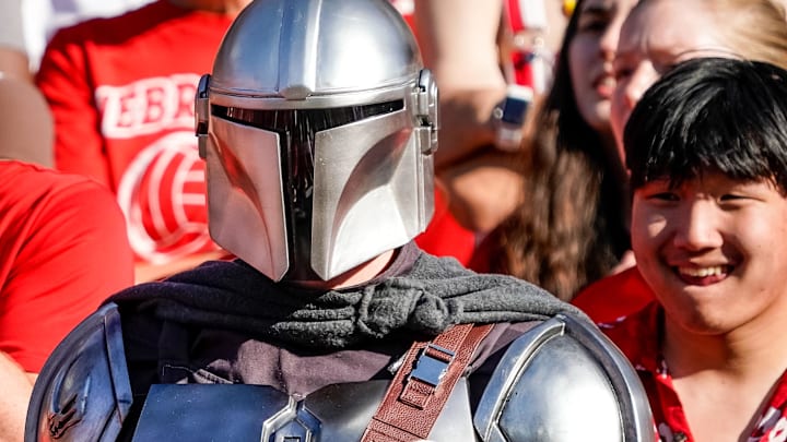 A Nebraska Cornhuskers fan wears a Star Wars costume during the game against the Illinois Fighting Illini at Memorial Stadium.