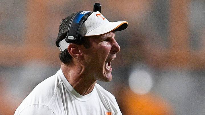 Tennessee Outside Linebackers/Special Teams Coordinator Coach Mike Ekeler reacts after a play during a game between Tennessee and Akron at Neyland Stadium in Knoxville, Tenn. on Saturday, Sept. 17, 2022.
Kns Utvakron0917 Tennessee Outside Linebackers/Special Teams Coordinator Coach Mike Ekeler reacts after a play during a game between Tennessee and Akron at Neyland Stadium in Knoxville, Tenn. on Saturday, Sept. 17, 2022.
Kns Utvakron0917