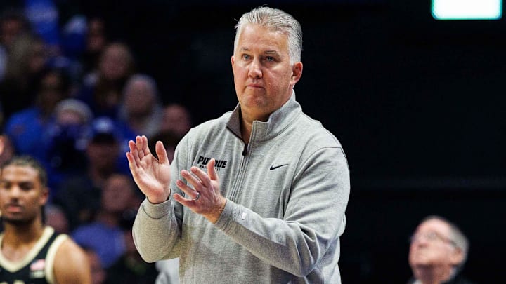 Purdue Boilermakers head coach Matt Painter claps on the sideline Purdue Boilermakers head coach Matt Painter claps on the sideline
