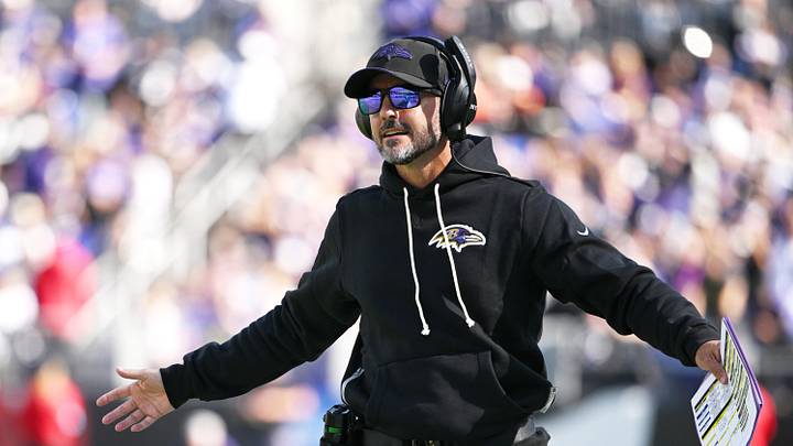 Baltimore Ravens head coach Jesse Minter Mandatory Credit: Tommy Gilligan-Imagn Images