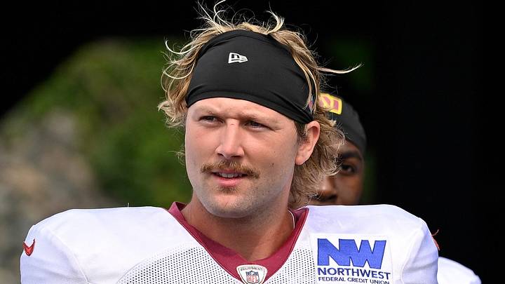 Washington Commanders tight end Colson Yankoff Washington Commanders tight end Colson Yankoff