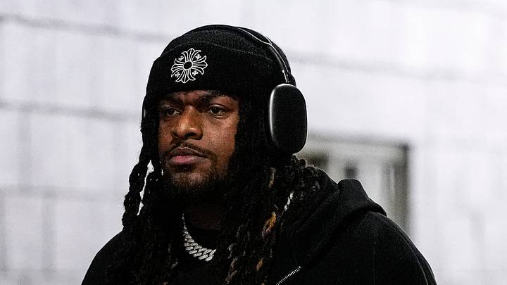 Detroit Lions defensive tackle Tyler Lacy arrives at Northwest Stadium in Landover, Md. on Sunday, November 9, 2025. Detroit Lions defensive tackle Tyler Lacy arrives at Northwest Stadium in Landover, Md. on Sunday, November 9, 2025.