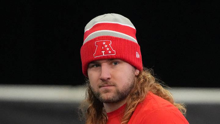 Indianapolis Colts tight end Tyler Warren during AFC practice
