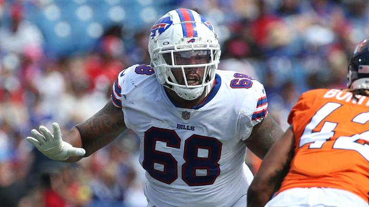 Bills right tackle Bobby Hart (68) blocks Denver linebacker Nik Bonitto (42) at the line during the Bills preseason game against Denver Saturday, Aug. 20, 2022 at Highmark Stadium.
Sd 082022 Bills 84 Spts Bills right tackle Bobby Hart (68) blocks Denver linebacker Nik Bonitto (42) at the line during the Bills preseason game against Denver Saturday, Aug. 20, 2022 at Highmark Stadium.
Sd 082022 Bills 84 Spts