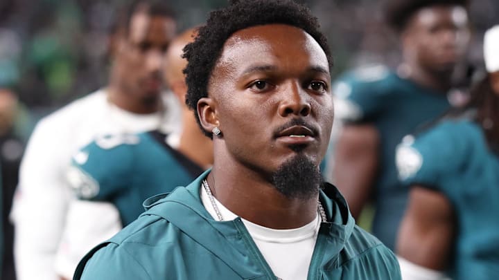 Philadelphia Eagles linebacker Nakobe Dean against the Dallas Cowboys at Lincoln Financial Field.