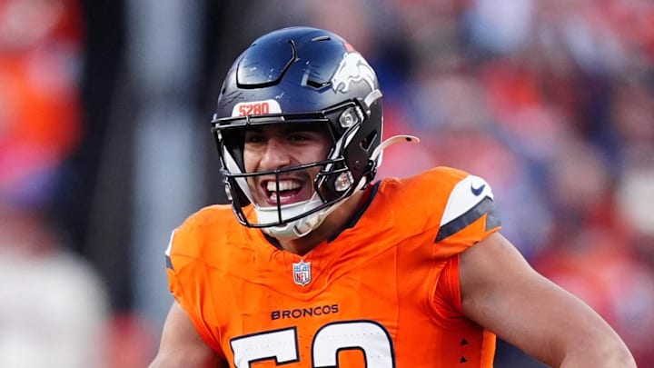 Denver Broncos linebacker Jonah Elliss Denver Broncos linebacker Jonah Elliss