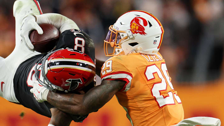 New Detroit Lions defensive back Christian Izien (29).