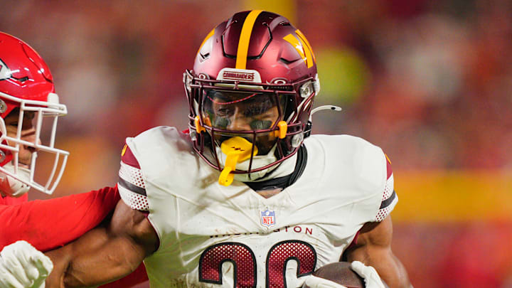 Washington Commanders running back Jeremy McNichols Washington Commanders running back Jeremy McNichols