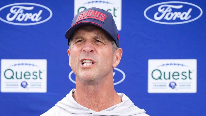 New York Giants head coach John Harbaugh New York Giants head coach John Harbaugh