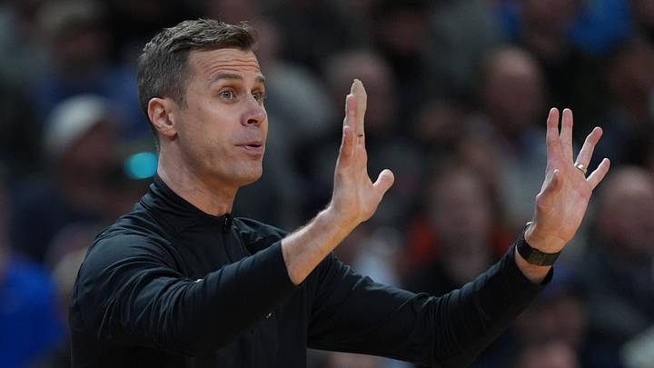 Mar 19, 2026; Greenville, SC, USA; Duke Blue Devils head coach Jon Scheyer signals to his team during a first round game of the men's 2026 NCAA Tournament at Bon Secours Wellness Arena. Mandatory Credit: Jim Dedmon-Imagn Images Mar 19, 2026; Greenville, SC, USA; Duke Blue Devils head coach Jon Scheyer signals to his team during a first round game of the men's 2026 NCAA Tournament at Bon Secours Wellness Arena. Mandatory Credit: Jim Dedmon-Imagn Images