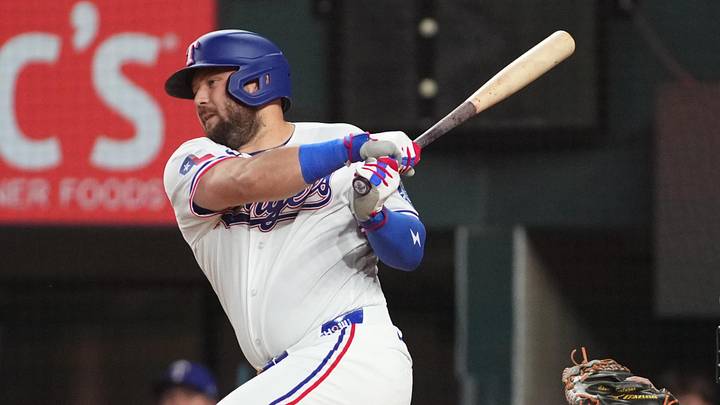 Texas Rangers first baseman Jake Burger. Texas Rangers first baseman Jake Burger.