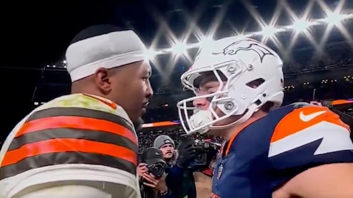 Jameis Winston and Bo Nix exchange words after 'Monday Night Football.'