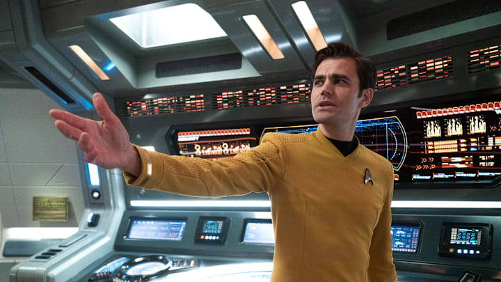 Paul Wesley as James T. Kirk in Star Trek: Strange New Worlds streaming on Paramount+, 2023. Photo Credit: Michael Gibson/Paramount+