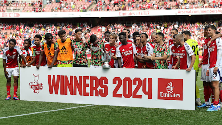 Arsenal lifted the Emirates Cup for the third year running