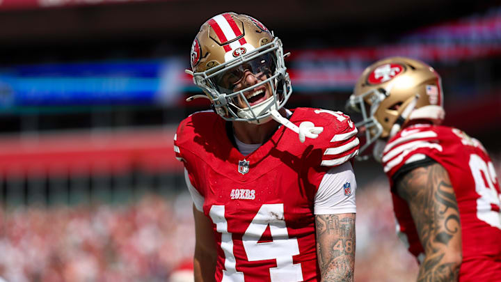 49ers wide receiver Ricky Pearsall is a good streaming option this week. 