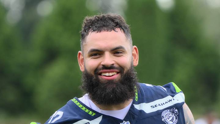 Seattle Seahawks offensive tackle Abraham Lucas after training camp