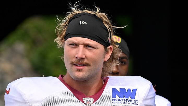 Washington Commanders tight end Colson Yankoff Washington Commanders tight end Colson Yankoff