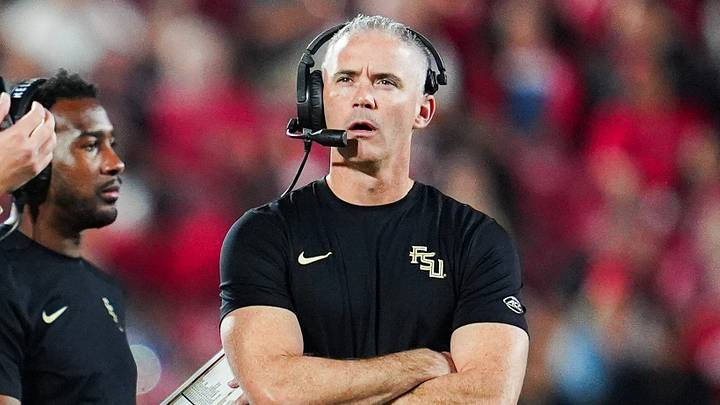 Florida State Seminoles head coach Mike Norvell during the game against Louisville where the ‘Noles would lose 44-20 at L&N Federal Credit Union Stadium. Oct. 9, 2026. Florida State Seminoles head coach Mike Norvell during the game against Louisville where the ‘Noles would lose 44-20 at L&N Federal Credit Union Stadium. Oct. 9, 2026.
