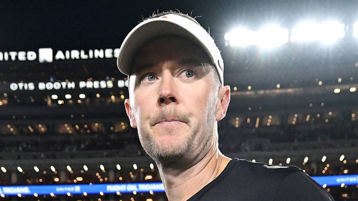 Oct 3, 2026; Los Angeles, California, USA; USC Trojans head coach Lincoln Riley reacts after the victory against the Washington Huskies at United Airlines Field at Los Angeles Memorial Coliseum. Mandatory Credit: Griffin Hooper-Imagn Images Oct 3, 2026; Los Angeles, California, USA; USC Trojans head coach Lincoln Riley reacts after the victory against the Washington Huskies at United Airlines Field at Los Angeles Memorial Coliseum. Mandatory Credit: Griffin Hooper-Imagn Images