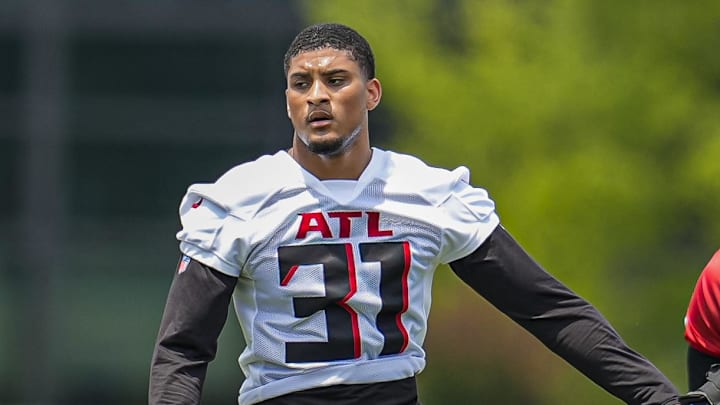 Atlanta Falcons safety Xavier Watts is a rookie out of Notre Dame who has a chance to start in 2025.
