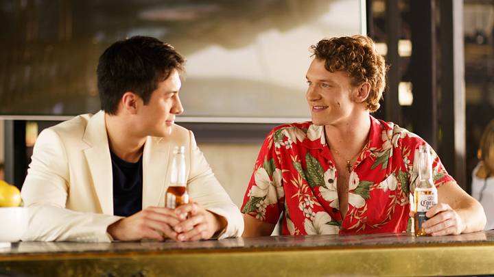 Hudson Williams as Shane Hollander and Connor Storrie as Ilya Rozanov in Heated Rivalry season 1 episode 5 Hudson Williams as Shane Hollander and Connor Storrie as Ilya Rozanov in Heated Rivalry season 1 episode 5