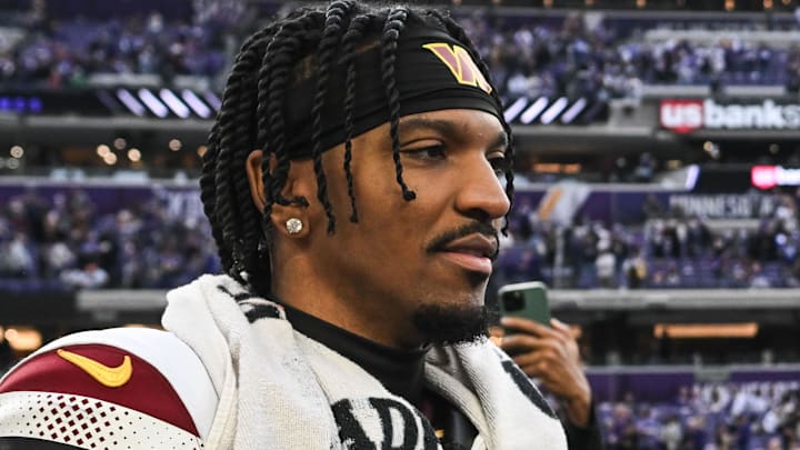 Washington Commanders quarterback Jayden Daniels