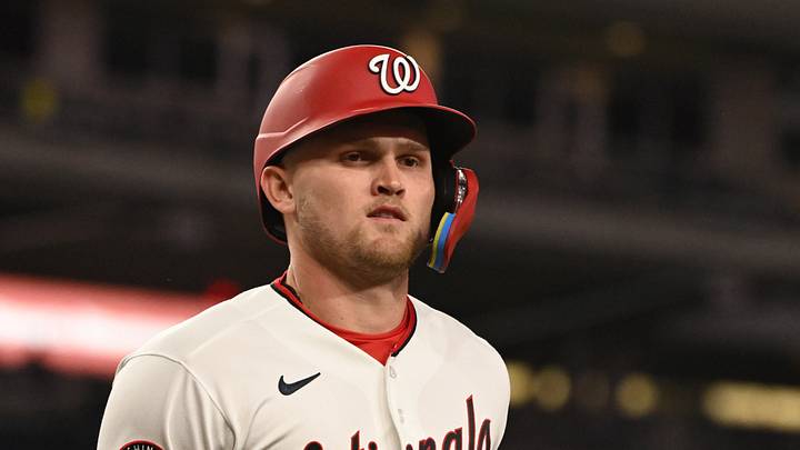 Former Washington Nationals first baseman Curtis Mead (45).