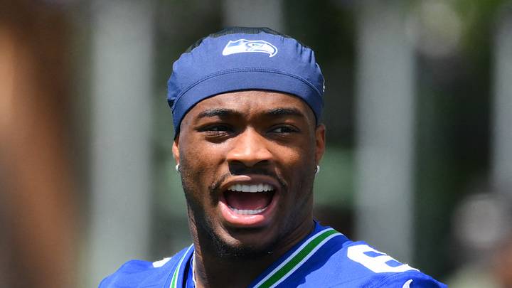 Seattle Seahawks quarterback Jalen Milroe during minicamp