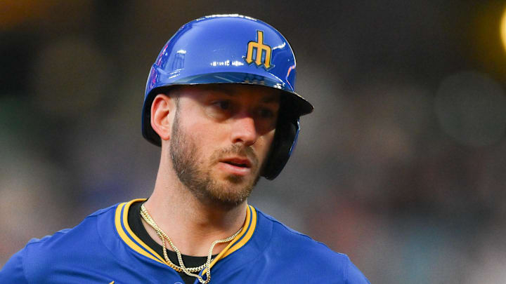 Seattle Mariners designated hitter Mitch Garver runs after hitting a home run against the Houston Astros on July 18 at T-Mobile Park. Seattle Mariners designated hitter Mitch Garver runs after hitting a home run against the Houston Astros on July 18 at T-Mobile Park.