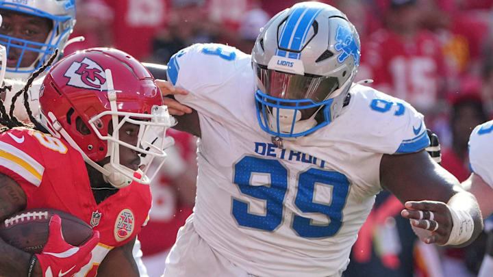 Detroit Lions defensive tackle Brodric Martin (99). Detroit Lions defensive tackle Brodric Martin (99).