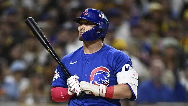 Sep 30, 2026; San Diego, California, USA; Chicago Cubs outfielder Seiya Suzuki (27) reacts after a strike in the second inning against the San Diego Padres during game two of the Wildcard round for the 2026 MLB Playoffs at Petco Park. Mandatory Credit: Denis Poroy-Imagn Images Sep 30, 2026; San Diego, California, USA; Chicago Cubs outfielder Seiya Suzuki (27) reacts after a strike in the second inning against the San Diego Padres during game two of the Wildcard round for the 2026 MLB Playoffs at Petco Park. Mandatory Credit: Denis Poroy-Imagn Images