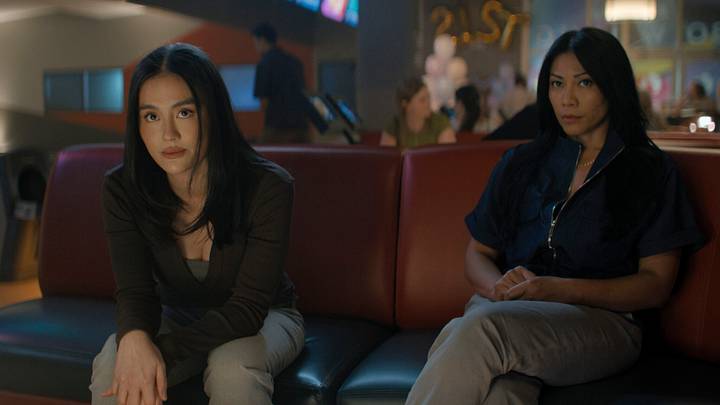 AGNEZ MO as Lila Hoth, Anggun as Amisha in Reacher Season 4. Courtesy of Prime AGNEZ MO as Lila Hoth, Anggun as Amisha in Reacher Season 4. Courtesy of Prime