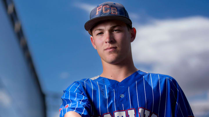 All-state baseball player of the year, Fort Cobb-Broxton's Eli Willits, is pictured in Edmond, Okla., Friday, June 6, 2025 All-state baseball player of the year, Fort Cobb-Broxton's Eli Willits, is pictured in Edmond, Okla., Friday, June 6, 2025