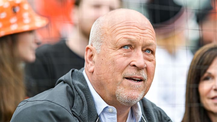Apr 7, 2023; Baltimore, Maryland, USA; Cal Ripken Jr., a member of the Major League Baseball hall of fame sits behind home plate before the game against the New York Yankees at Oriole Park at Camden Yards. Mandatory Credit: Tommy Gilligan-Imagn Images Apr 7, 2023; Baltimore, Maryland, USA; Cal Ripken Jr., a member of the Major League Baseball hall of fame sits behind home plate before the game against the New York Yankees at Oriole Park at Camden Yards. Mandatory Credit: Tommy Gilligan-Imagn Images