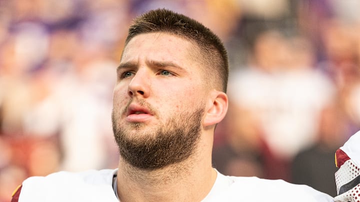 Washington Commanders tight end Ben Sinnott Washington Commanders tight end Ben Sinnott
