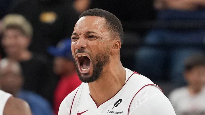 Nov 3, 2025; Inglewood, California, USA; Miami Heat guard Norman Powell (24) celebrates at the end of the game against the LA Clippers at Intuit Dome. Mandatory Credit: Kirby Lee-Imagn Images Nov 3, 2025; Inglewood, California, USA; Miami Heat guard Norman Powell (24) celebrates at the end of the game against the LA Clippers at Intuit Dome. Mandatory Credit: Kirby Lee-Imagn Images
