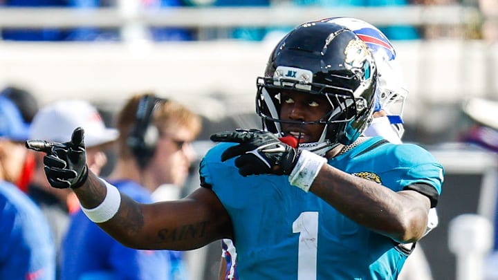 Jacksonville Jaguars running back Travis Etienne Jr. Jacksonville Jaguars running back Travis Etienne Jr.