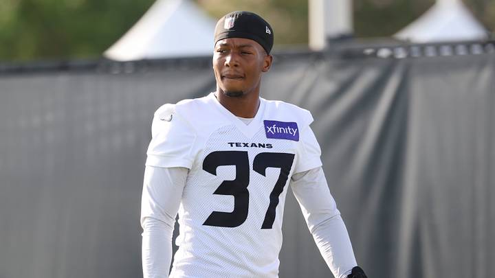 Jul 30, 2026; Houston, Texas, USA; Houston Texans cornerback Collin Wright (37) during training camp at Houston Methodist Training Center. Mandatory Credit: Troy Taormina-Imagn Images Jul 30, 2026; Houston, Texas, USA; Houston Texans cornerback Collin Wright (37) during training camp at Houston Methodist Training Center. Mandatory Credit: Troy Taormina-Imagn Images