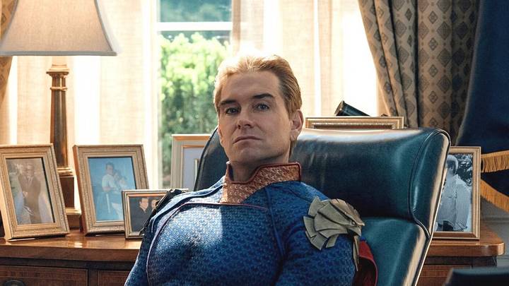 Homelander (Antony Starr) sits in the White House in 'The Boys' season 5