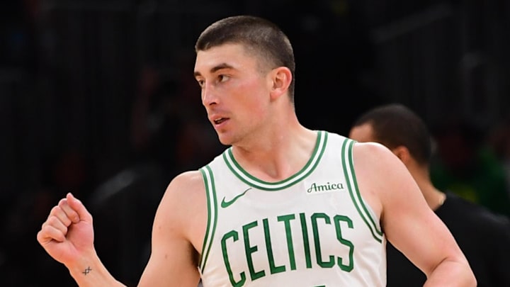 Mar 27, 2026; Boston, Massachusetts, USA; Boston Celtics guard Payton Pritchard (11) reacts after a three point basket during the first half against the Atlanta Hawks at TD Garden. Mandatory Credit: Bob DeChiara-Imagn Images Mar 27, 2026; Boston, Massachusetts, USA; Boston Celtics guard Payton Pritchard (11) reacts after a three point basket during the first half against the Atlanta Hawks at TD Garden. Mandatory Credit: Bob DeChiara-Imagn Images